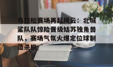 开云kaiyun官网 -马拉松赛场再起风云：北城鲨队队惊险晋级姑苏独角兽队，赛场气氛火爆定位球制造杀机(成功举办马拉松赛事后的总结汇报)